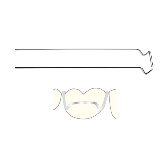 Adamsklammern 0,7 mm 6 mm, 10 Stück
