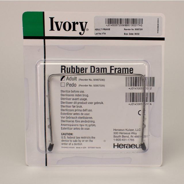 Kofferdam Rahmen Ivory Erwachsen 6 x 6, Stück